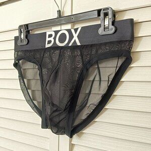BOX Menswear Mesh Brief - Black